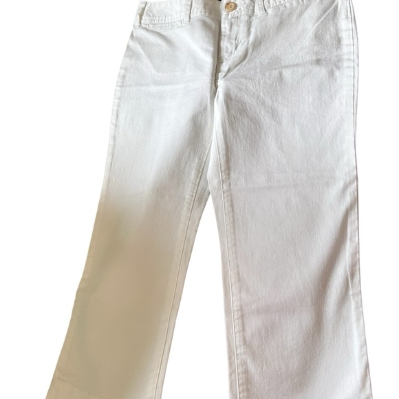 Ralph Lauren Blue SS Tee White Chino Capri Pant Set Outfit Girls Sz XL/10 New - Picture 4 of 6